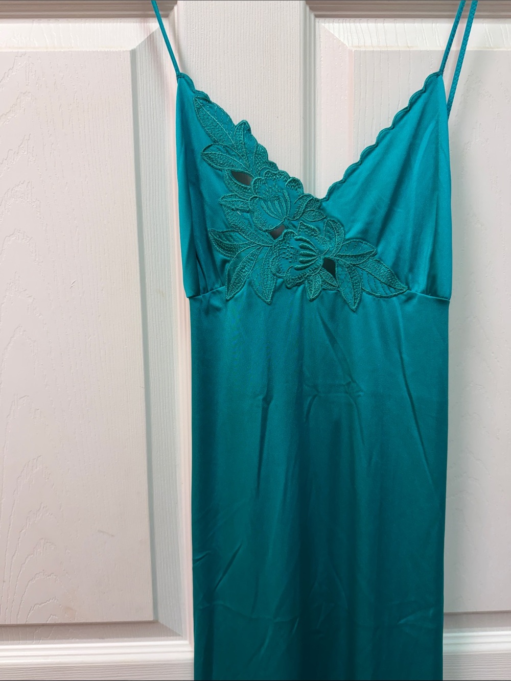 Shadowline Vintage Nightgown Teal - Women's Intimates